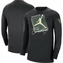 Milwaukee Bucks - Jordan Brand Courtside Statement NBA Long Sleeve T-Shirt