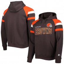 Cleveland Browns - Draft Fleece Raglan NFL Mikina s kapucňou