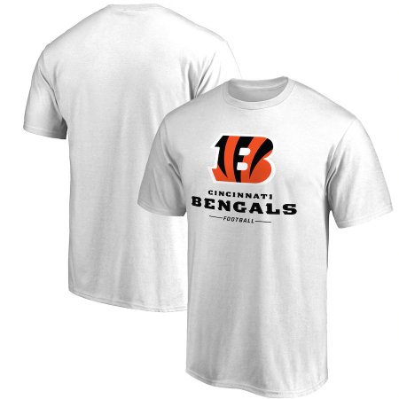 Cincinnati Bengals - Team Lockup White NFL T-Shirt
