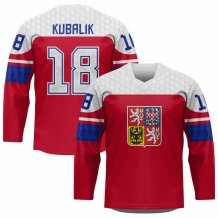 Czechy - Dominik Kubalik Hockey Replica Jersey