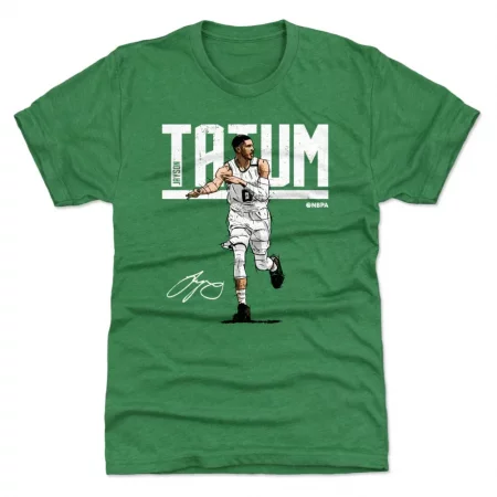 Boston Celtics - Jayson Tatum Hyper Green NBA T-Shirt