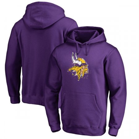 Minnesota Vikings - Splatter Logo NFL Hoodie