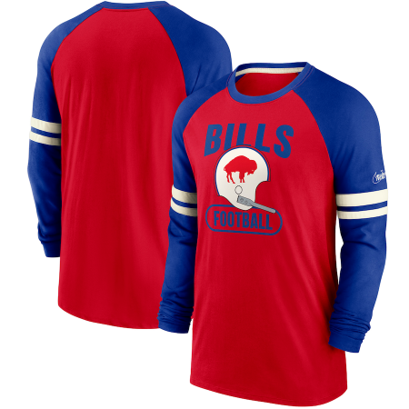 Buffalo Bills - Throwback Raglan NFL Koszulka s dlugym rukawem