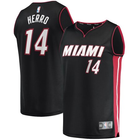 Miami Heat - Tyler Herro Fast Break Replica Black NBA Dres - Velikost: S