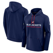 Columbus Blue Jackets - 2026 Authentic Pro Rink Tech NHL Bluza s kapturem