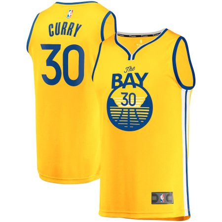 Golden State Warriors - Stephen Curry Fast Break Replica Gold NBA Jersey