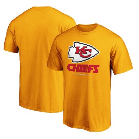 Kansas City Chiefs - Team Lockup Yellow NFL T-Shirt