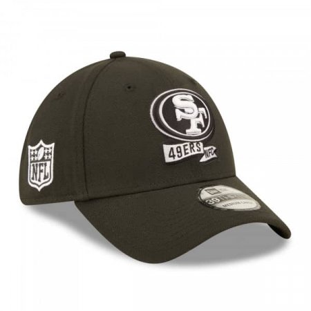 San Francisco 49ers - 2022 Sideline Black & White 39THIRTY NFL Hat