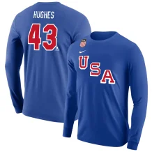 USA Hockey - Quinn Hughes Nike Tričko s dlhým rukávom