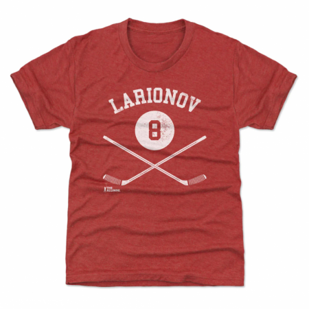 Detroit Red Wings Youth - Igor Larionov 8 Sticks Red NHL T-Shirt