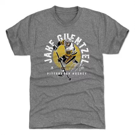 Pittsburgh Penguins - Jake Guentzel Emblem Gray NHL Tričko