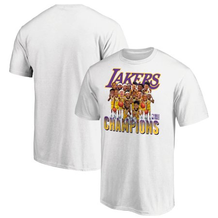 Los Angeles Lakers - 2020 Finals Champions Team Caricature NBA T-Shirt