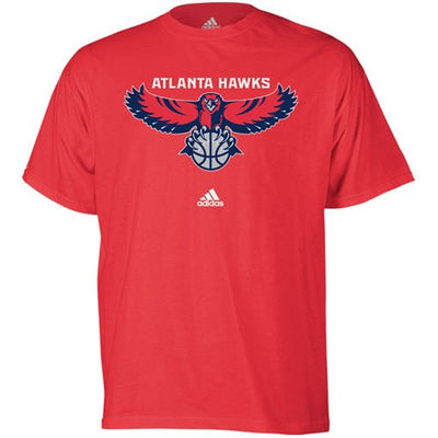 Atlanta Hawks - Red Basketball Primary Logo NBA T-Shirt