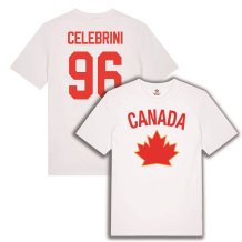 Canada - Macklin Celebrini White Hockey Tshirt