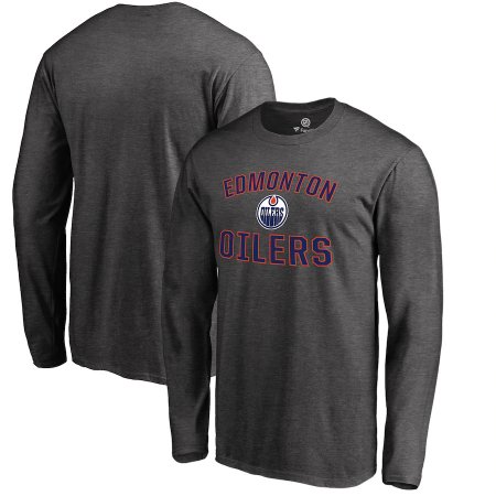 Edmonton Oilers - Victory Arch Gray NHL Long Sleeve Shirt