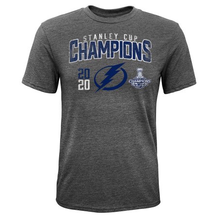 Tampa Bay Lightning Youth - 2020 Stanley Cup Champs Tri-Blend NHL T-Shirt