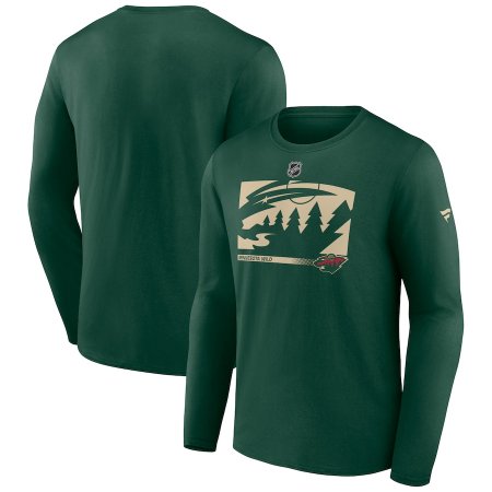 Minnesota Wild - Authentic Pro Secondary NHL Long Sleeve T-Shirt