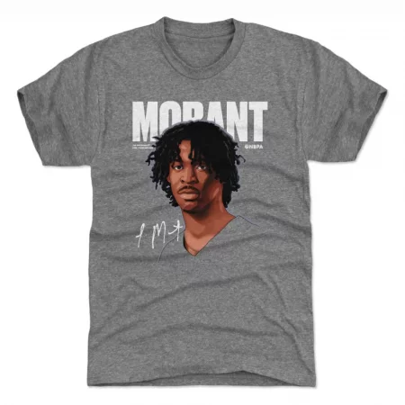Memphis Grizzlies - Ja Morant Game Face Gray NBA T-Shirt