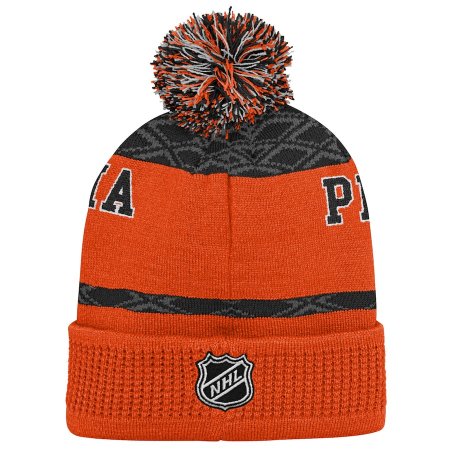 Philadelphia Flyers Youth - Puck Pattern NHL Knit Hat