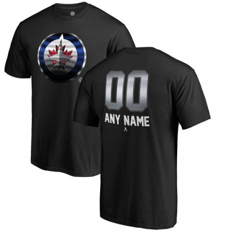 Winnipeg Jets - Midnight Mascot NHL T-Shirt with Name and Number