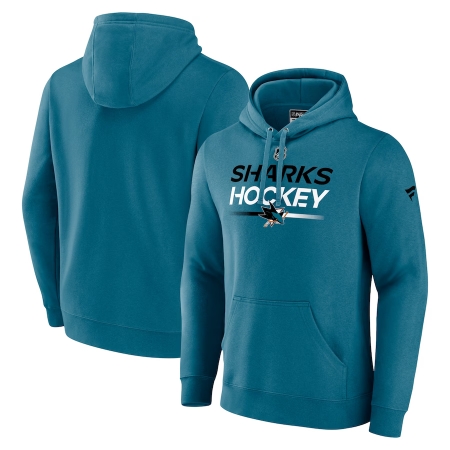 San Jose Sharks - 2023 Authentic Pro Pullover NHL Mikina s kapucňou