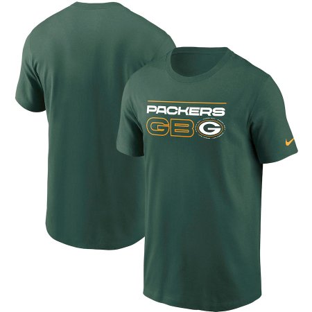Green Bay Packers - Broadcast Essential NFL T-Shirt - Größe: XXL/USA=3XL/EU