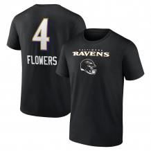 Baltimore Ravens - Zay Flowers Wordmark NFL T-Shirt
