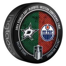 Dallas Stars vs. Edmonton Oilers 2024 Western Conference Finals NHL Puck