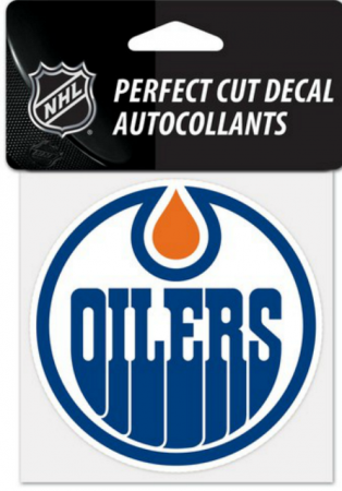 Edmonton Oilers - Perfect Cut NHL Sticker - Wielkość: one size
