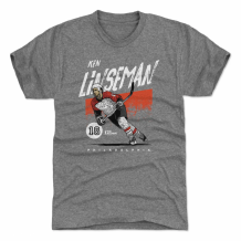 Philadelphia Flyers - Ken Linseman Grunge Gray NHL T-Shirt