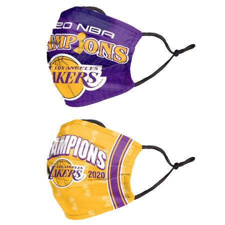 Los Angeles Lakers - 2020 Finals Champions 2-pack NBA Face Mask
