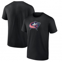 Columbus Blue Jackets - Primary Logo Black NHL T-Shirt