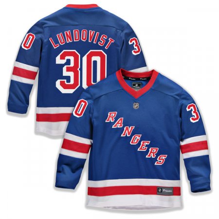 New York Rangers Kinder - Henrik Lundqvist Breakaway Replica NHL Trikot