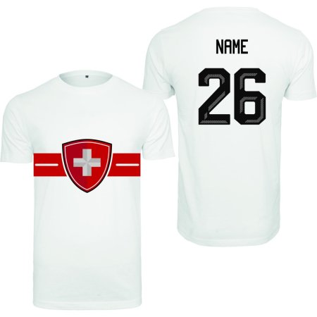 Switzerland - 2026 Hockey T-shirt/Customized - White