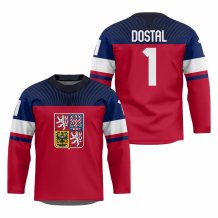 Česko - Lukáš Dostál 2026 Hokejový Replica Dres