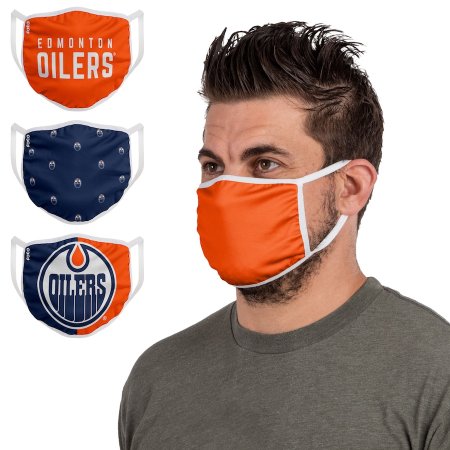 Edmonton Oilers - Sport Team 3-pack NHL Gesichtsmaske - Größe: one size