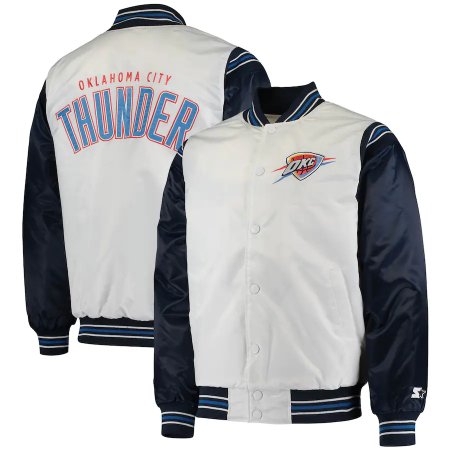 Oklahoma City Thunder - Starter Renegade Varsity Satin Full-Snap NBA Jacket
