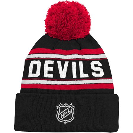 New Jersey Devils Detská - Wordmark Cuffed NHL zimná čiapka