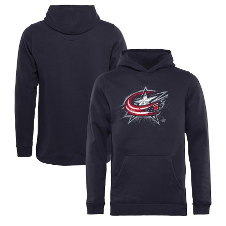 Columbus Blue Jackets Ddziecięca - Splatter Logo NHL Bluza z kapturem