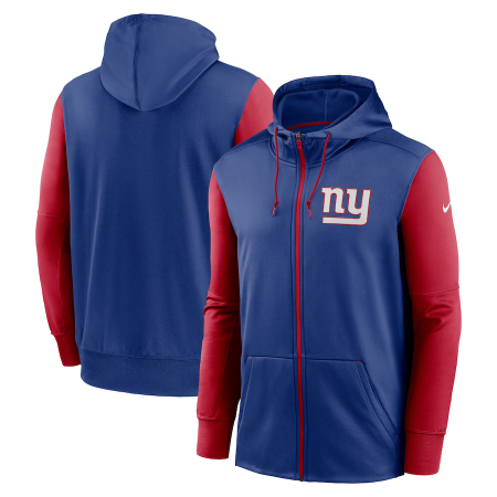 New York Giants - Performance Full-Zip NFL Mikina s kapucí