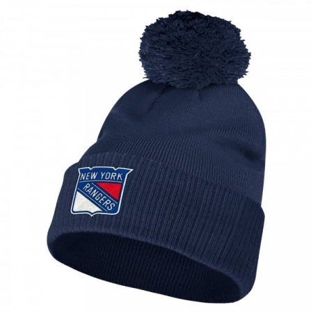 New York Rangers - Team Cuffed Pom NHL Zimní čepice