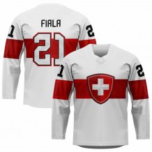 Switzerland - Kevin Fiala Replica Fan Jersey White
