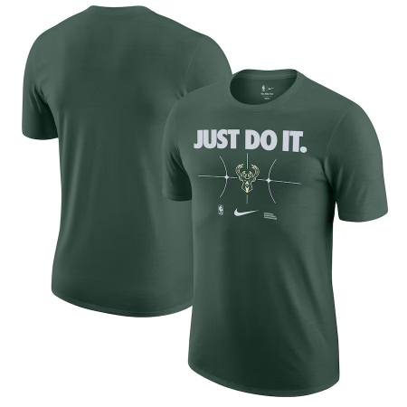 Milwaukee Bucks - Just Do It Hunter Green NBA T-shirt