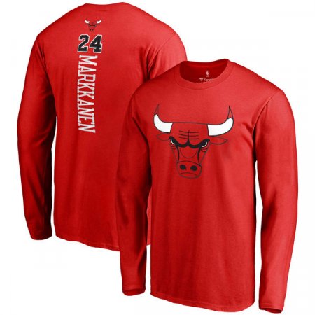 Chicago Bulls - Lauri Markkanen Backer NBA Koszułka z długim rękawem