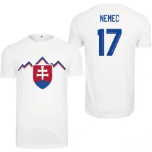 Slovensko - Šimon Nemec 2026 Hokejové Tričko - biele