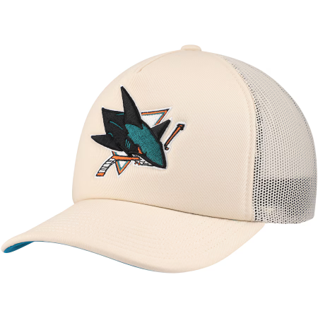 San Jose Sharks - Foam Front Cream NHL Kšiltovka