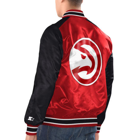 Atlanta Hawks - Full-Snap Varsity Satin NBA Jacket