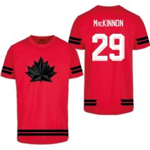 Kanada - Nathan MacKinnon 2026 Hokejové Tričko - červená