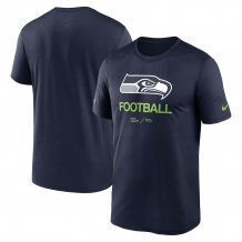 Seattle Seahawks - Infographic Navy NFL T-Shirt