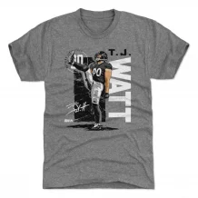 Pittsburgh Steelers - T.J. Watt Vintage Gray NFL T-Shirt